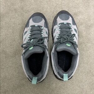 Merrell Gray and Teal Athletic Shoes